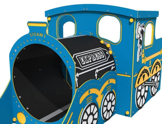 Žaidimų aikštelės traukinio rinkinys „Steam Express“ su vagonais - aikštelės vaikams