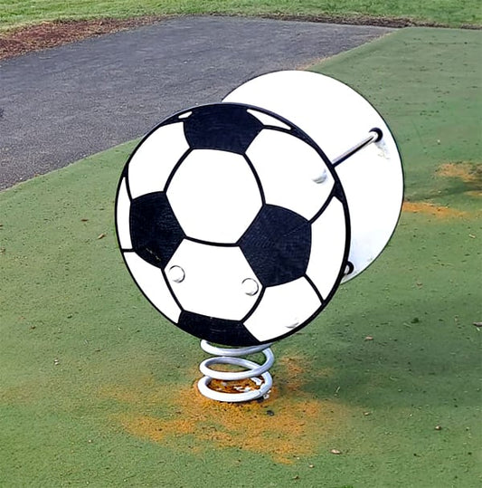 Spyruokliukas vaikų žaidimų aikštelei „Futbolo kamuolys“ - viešoji žaidimų zona