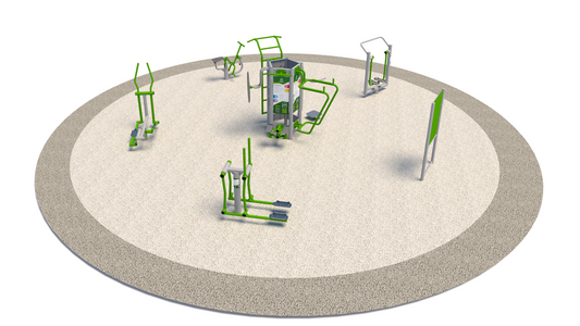 Lauko treniruoklių rinkinys SET-OF-1 Compact Cardio Path