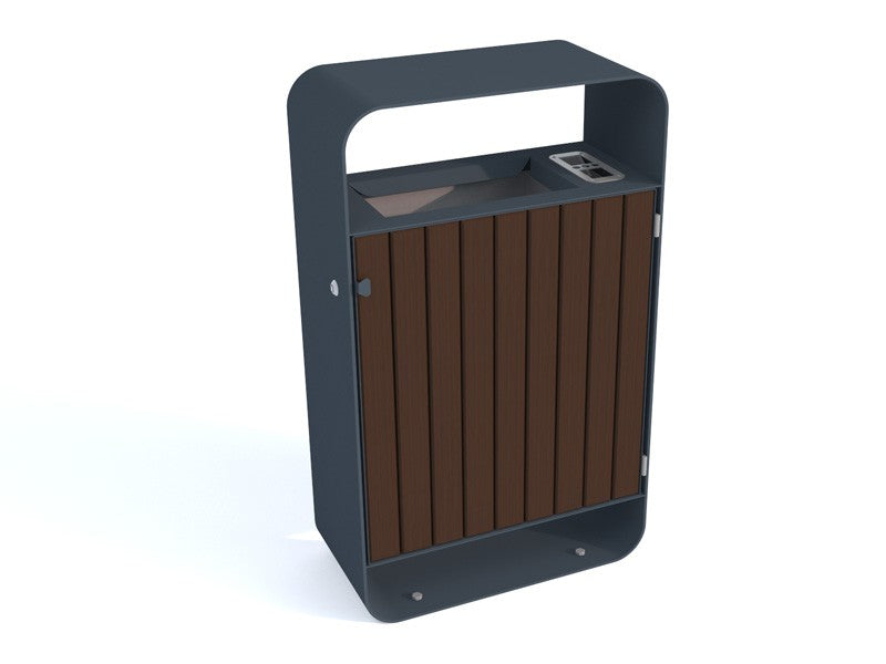 Šiukšliadėžė Tytan V Su Pelenine – moderniai miesto infrastruktūrai ir šiuolaikinėms viešosioms erdvėms
