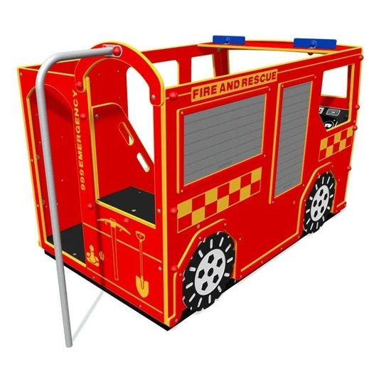 Gaisrinės gelbėjimo mašina – Interaktyvus įrenginys vaikų žaidimų aikštelėms - aikštelės vaikams