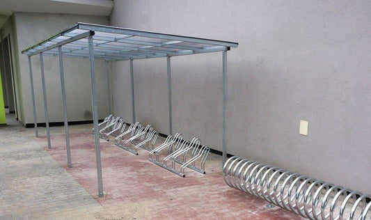 Dviračių stoginė "Zorza II" neužstatyta, 15 dviračių / 630cm - viešųjų erdvių gerbūvio prekės