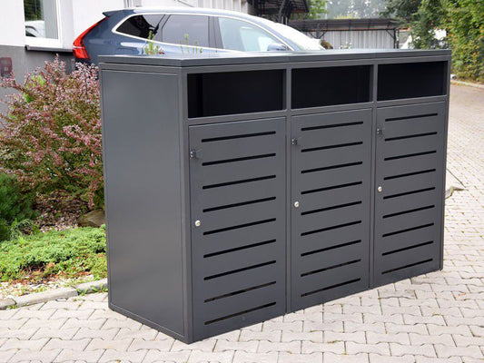 Atliekų konteinerių užtvara IV 3x120l – miesto infrastruktūros objektai