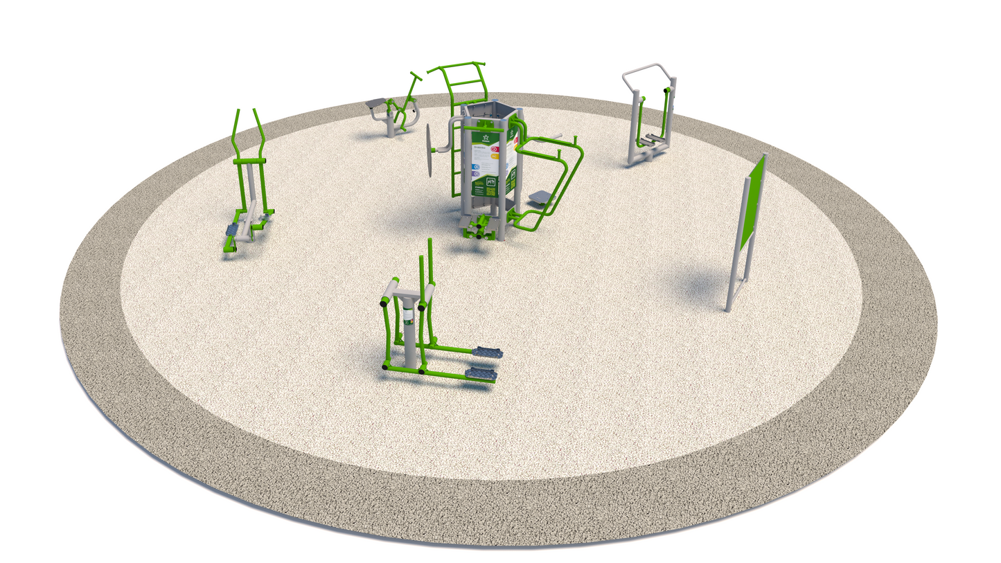 Lauko treniruoklių rinkinys SET-OF-1 Compact Cardio Path