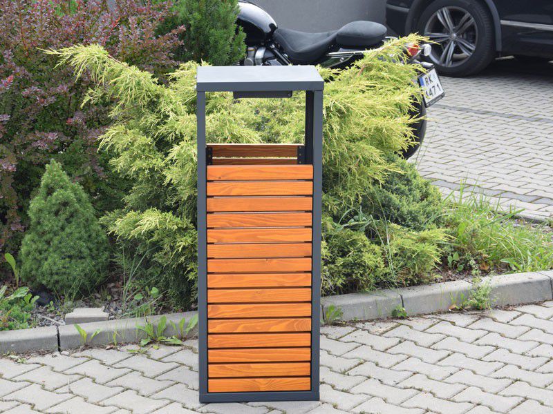 Šiukšliadėžė Amant I 80L – funkcionaliai ir saugiai bendruomenės aplinkai parkuose bei skveruose