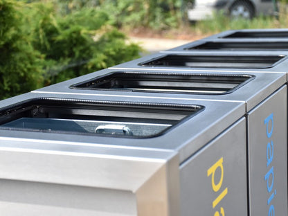 Rūšiavimo Šiukšliadėžė Satis V 5X60L – estetiškam viešojo landšafto formavimui ir poilsio zonų įrengimui