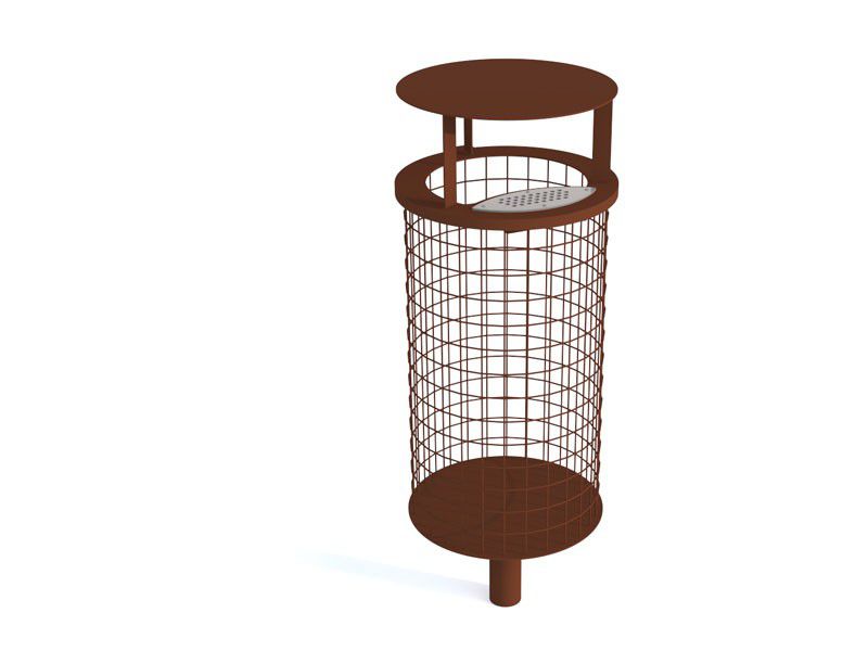 Krepšys Koral II Su Stogeliu Šiukšlių Maišams – moderniai miesto infrastruktūrai ir šiuolaikinėms viešosioms erdvėms