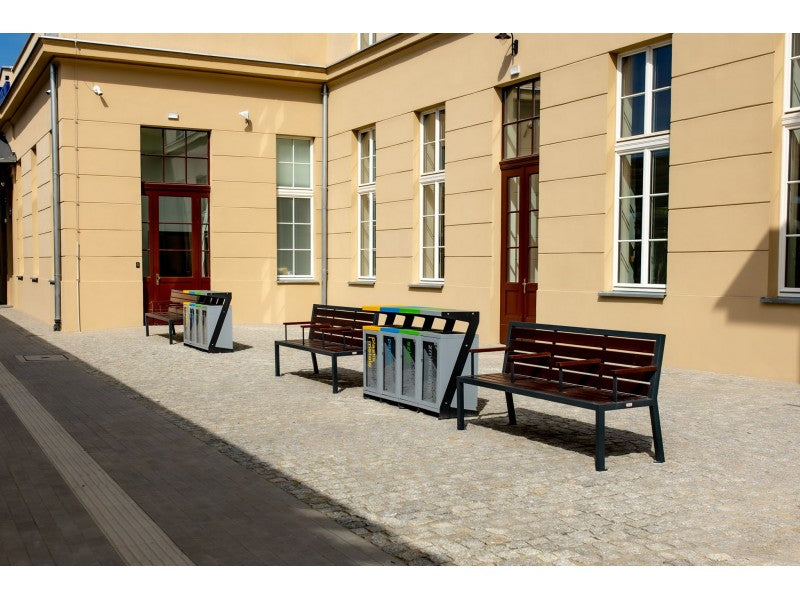 Šiukšliadėžė Luna IV 4X60L – aukščiausios kokybės sprendimams savivaldybių ir valstybiniuose projektuose