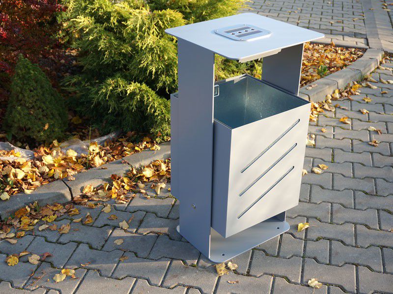 Šiukšliadėžė Homer I 60L – tvariems urbanistiniams sprendimams bei pėsčiųjų zonų tvarkymui