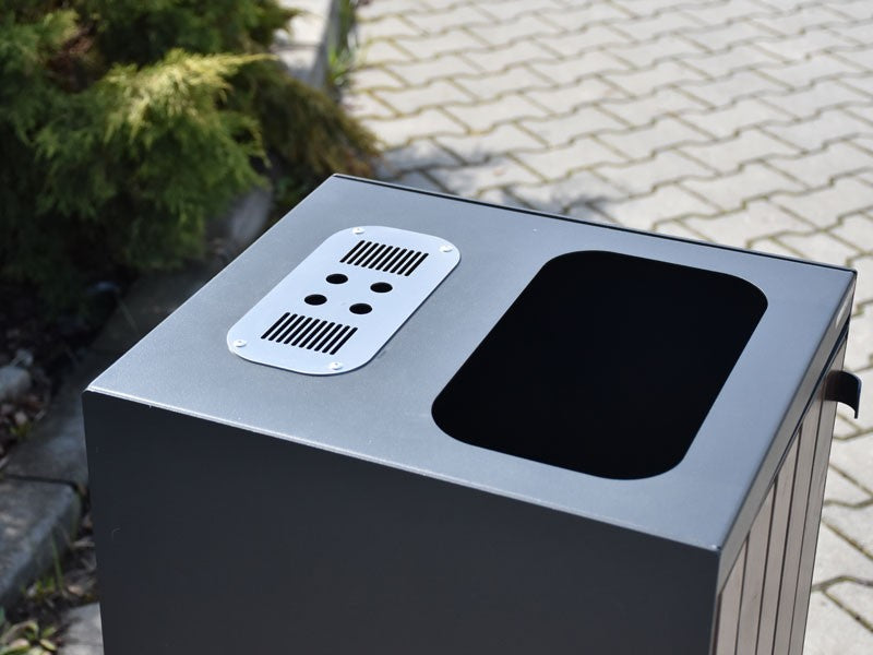 Šiukšliadėžė Opałek IV 80 L – funkcionaliai ir saugiai bendruomenės aplinkai parkuose bei skveruose