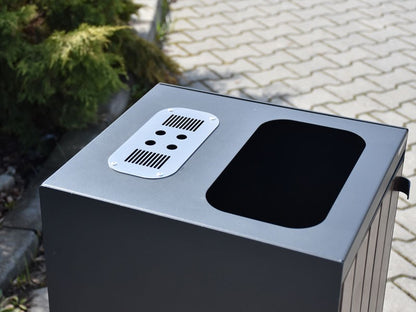Šiukšliadėžė Opałek IV 80 L – funkcionaliai ir saugiai bendruomenės aplinkai parkuose bei skveruose