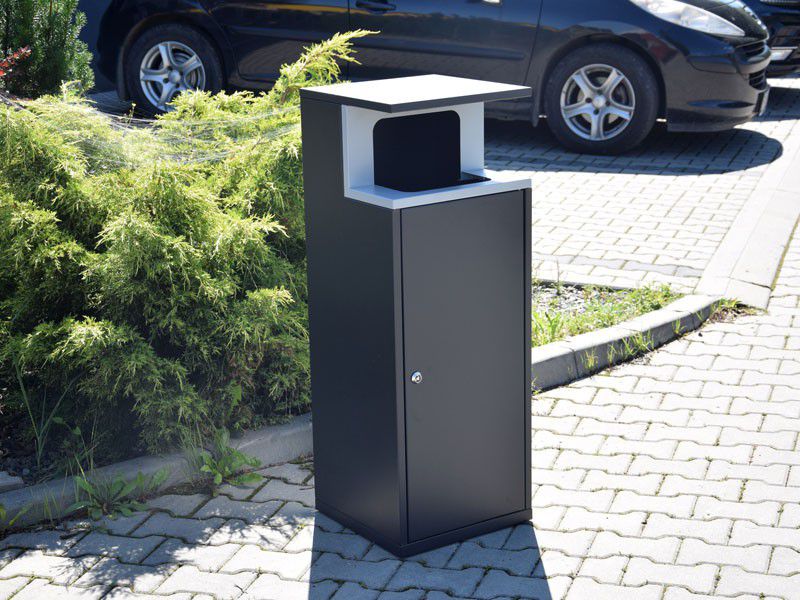Šiukšliadėžė Oberon I 80L – tvariems urbanistiniams sprendimams bei pėsčiųjų zonų tvarkymui