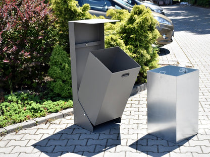 Šiukšliadėžė Su Stogeliu Heros I – funkcionaliai ir saugiai bendruomenės aplinkai parkuose bei skveruose