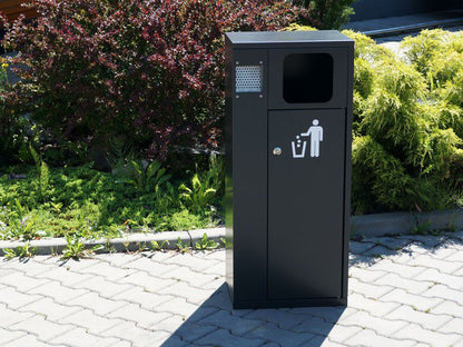 Šiukšliadėžė - peleninė Kaja I – funkcionaliai ir saugiai bendruomenės aplinkai parkuose bei skveruose