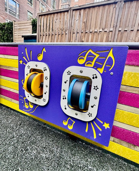 Muzikinė panelė „Sukamas Maracas“ – Lauko žaidimų įranga - žaidimų aikštelės parkuose