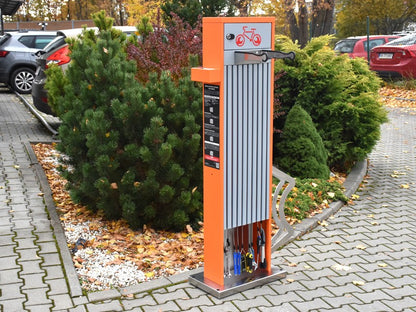 Dviračių remonto stotelė - lauko baldai parkams ir skverams