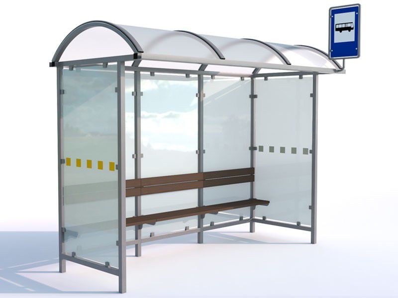 Autobusų stotelės laukimo paviljonas „Arkadia I“ / 420 cm – prekės viešosioms erdvėms