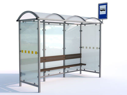 Autobusų stotelės pavėsinė „Krokus I“ / 315 cm – lauko baldai viešosioms erdvėms