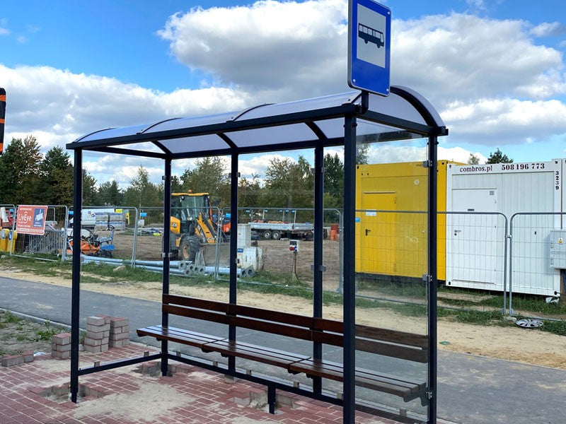 Autobusų stotelės pavėsinė „Krokus I“ / 315 cm – viešųjų erdvių sutvarkymo elementai