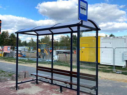 Autobusų stotelės pavėsinė „Krokus I“ / 315 cm – viešųjų erdvių sutvarkymo elementai