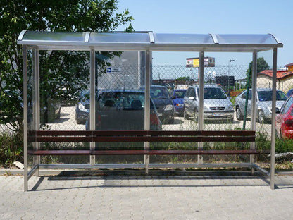 Autobusų laukimo paviljonas Krokus I / 525 cm – lauko baldai viešosioms erdvėms