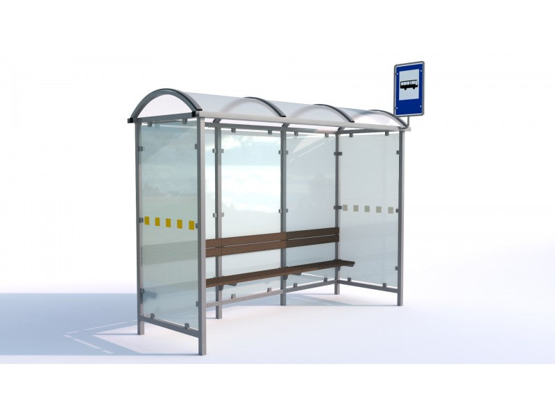 Autobusų laukimo paviljonas Krokus II / 315 cm – moderni mažoji architektūra