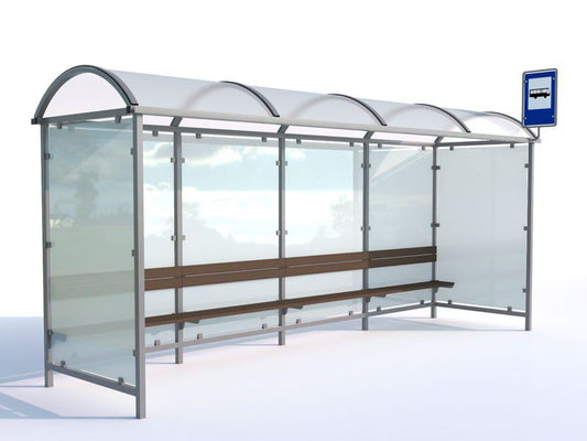 Autobusų laukimo paviljonas Krokus II / 525 cm – mažosios architektūros elementai