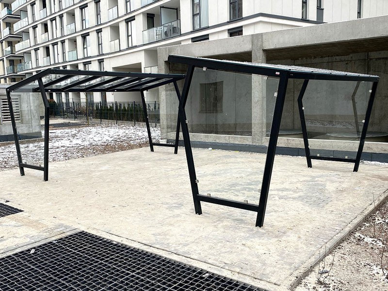Dviračių stoginė "Aurora I", 10 dviračių / 420cm - mažoji architektūra viešosioms erdvėms