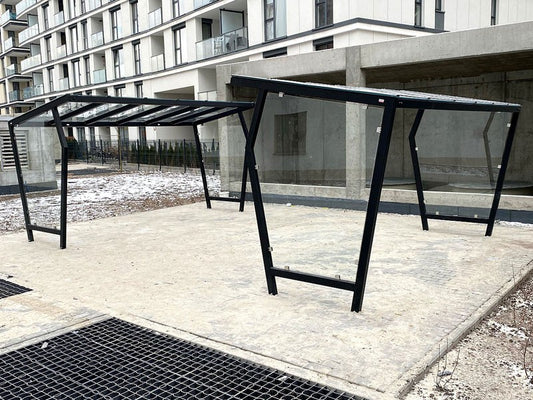 Dviračių stoginė "Aurora I", 10 dviračių / 420cm - mažoji architektūra viešosioms erdvėms