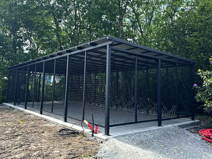 Dviračių stoginė "Pablo II", užrakinama, 25 dviračiams / 1078cm - lauko baldai parkams ir skverams