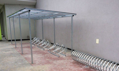 Dviračių stoginė "Zorza II" neužstatyta, 15 dviračių / 630cm - viešųjų erdvių gerbūvio prekės