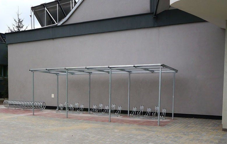 Dviračių stoginė "Zorza II" neužstatyta, 15 dviračių / 630cm - parkų ir gatvių gerbūvio elementai