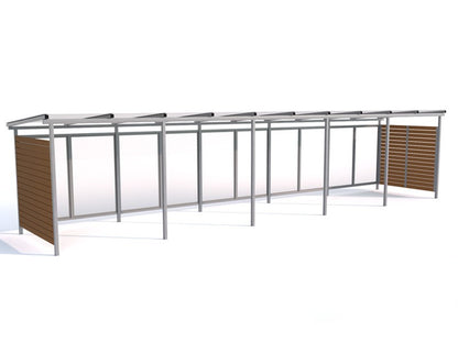 Dvirčių stoginė "Zorza II" uždara, 25 dviračiams / 1050cm