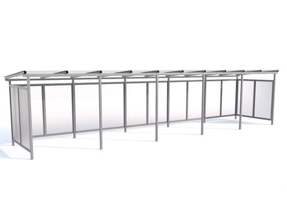 Dvirčių stoginė "Zorza II" uždara, 25 dviračiams / 1050cm - miesto infrastruktūros įrengimas