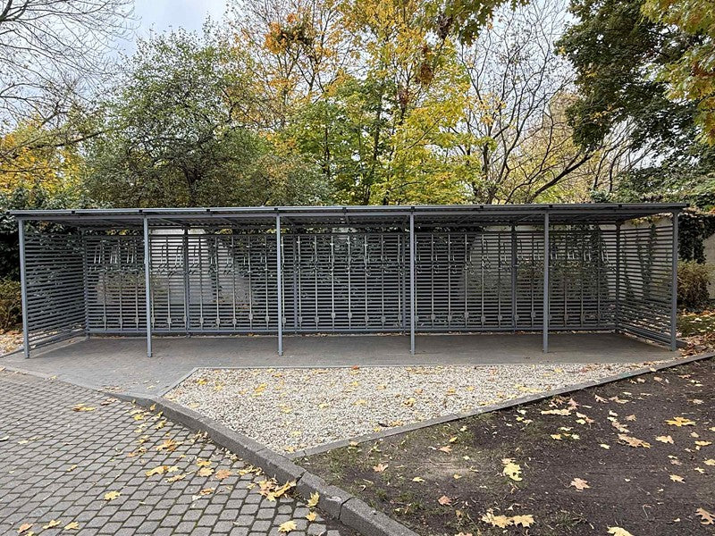 Dviračių stoginė "Zorza V" uždara, 15 dviračių / 630cm - miesto infrastruktūros įrengimas