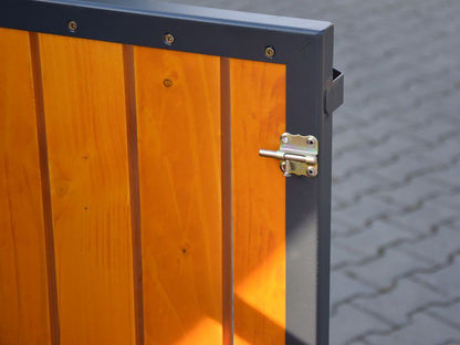 Šiukšliadėžių užtvara i 2x120l – prekės miestų viešosioms erdvėms