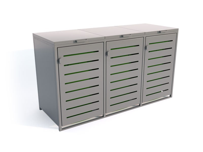 Atliekų konteinerių uždanga III 3x120l – prekės parkams ir skverams