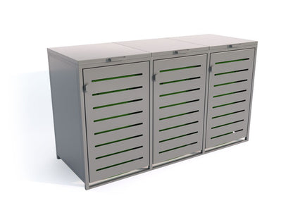 Atliekų konteinerių uždanga III 3x120l – prekės parkams ir skverams