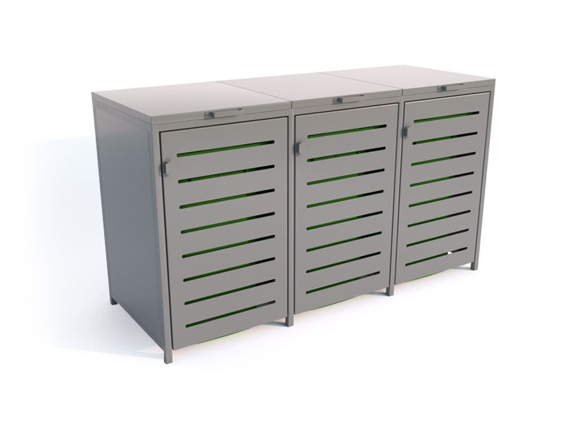 Atliekų konteinerių uždanga III 3x120l – prekės parkams ir skverams