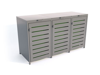 Atliekų konteinerių uždanga III 3x120l – prekės parkams ir skverams