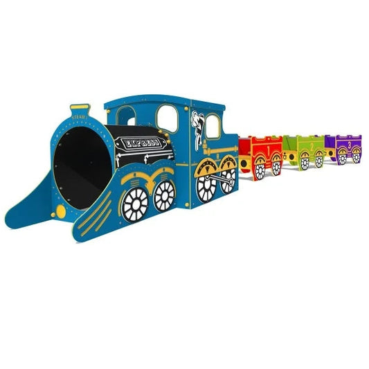 Žaidimų aikštelės traukinio rinkinys „Steam Express“ su vagonais - aikštelės vaikams