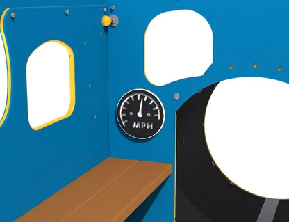 Žaidimų aikštelės traukinio rinkinys „Steam Express“ su vagonais - aikštelės vaikams