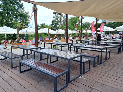 Lauko baldų komplektas (Nr. 40) – lauko baldai viešosioms erdvėms