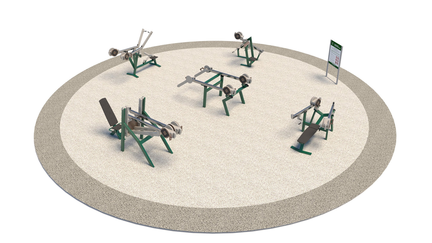 Lauko treniruoklių rinkinys SET-OF-5 Compact ProGym